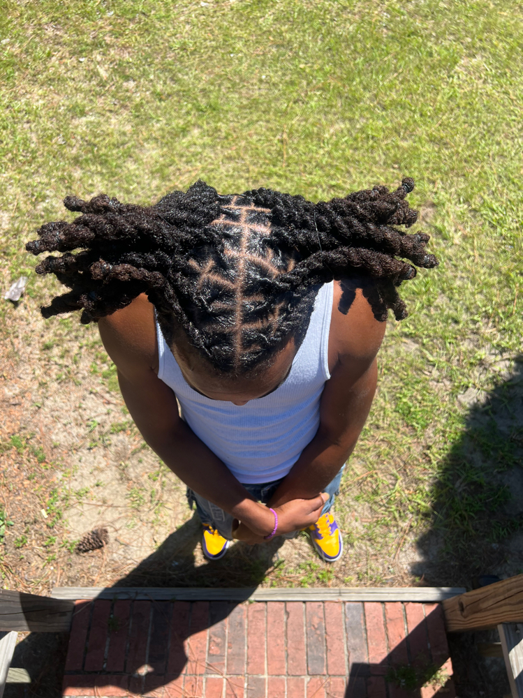 Loc Touch Up (Crown) & Restyle
