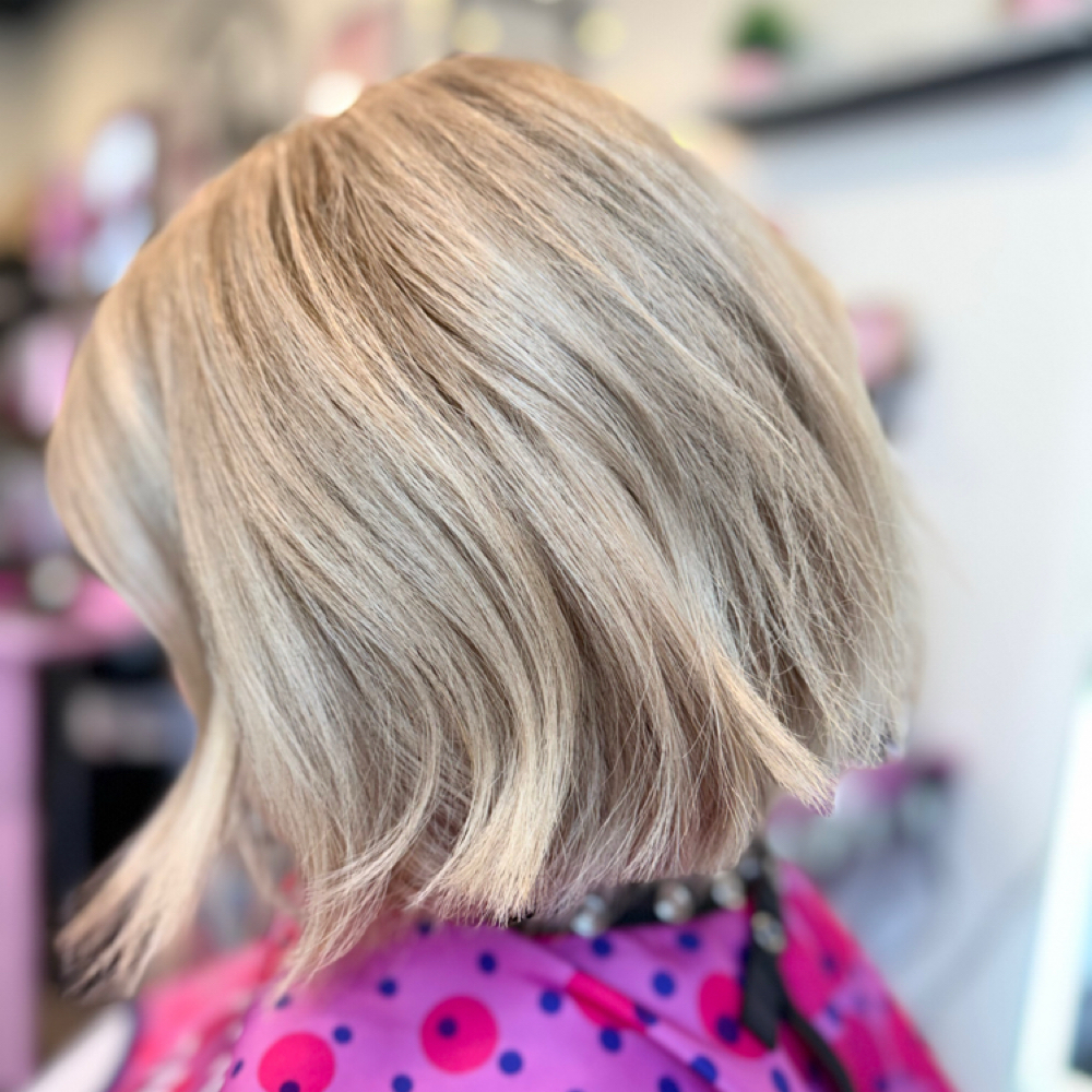 Full Highlight with Root Touch Up at Jessica Rae in Redlands, CA