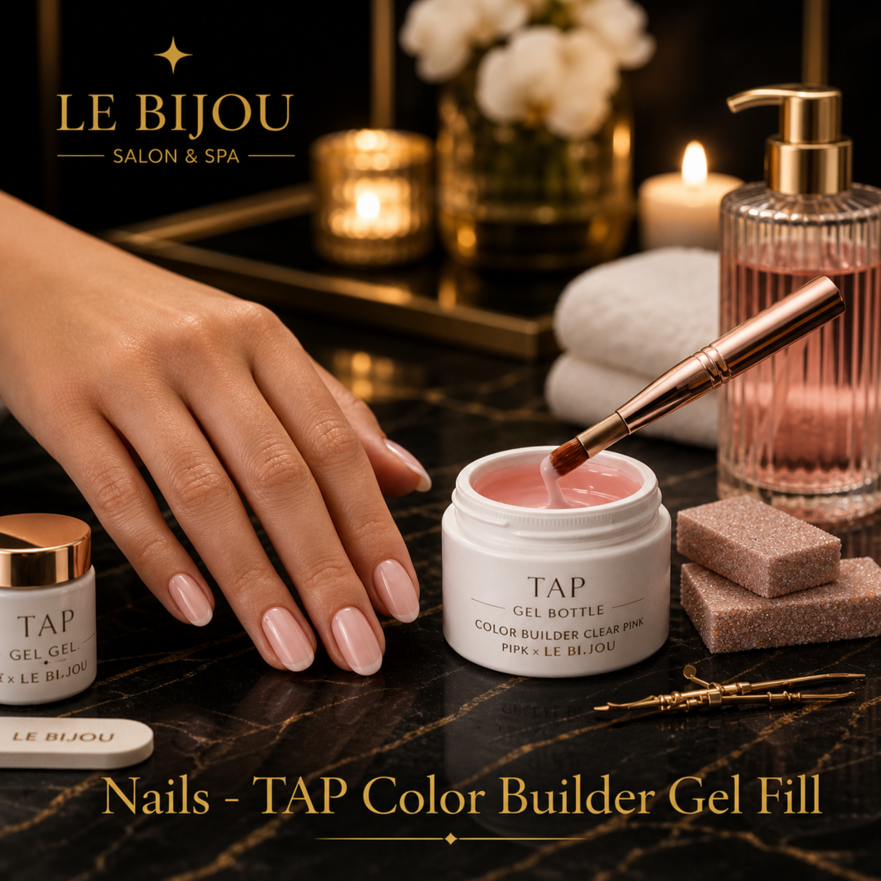 Nails - TAP Color Builder Gel FS at Le Bijou Nails and Spa Salon in Houston, TX