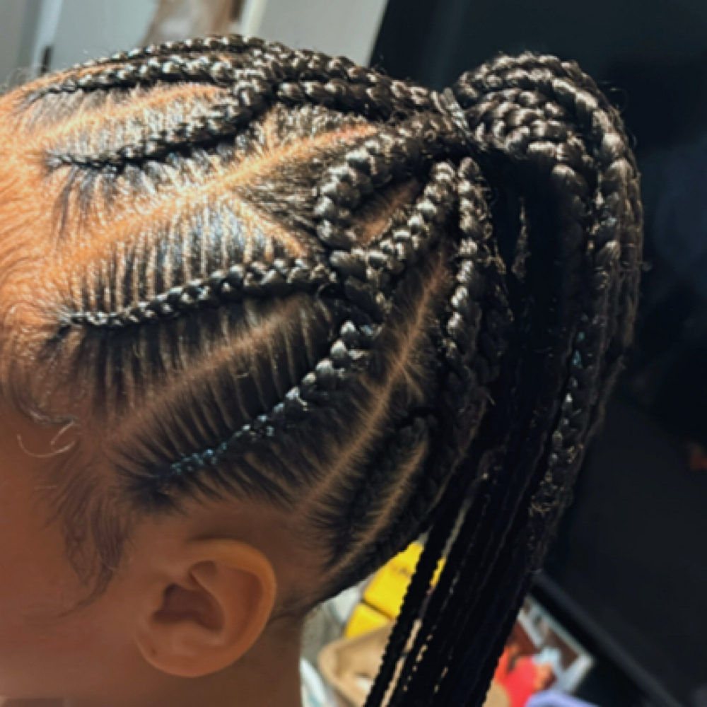 Large Braided Ponytail at Bri Braids in Berkeley, MO