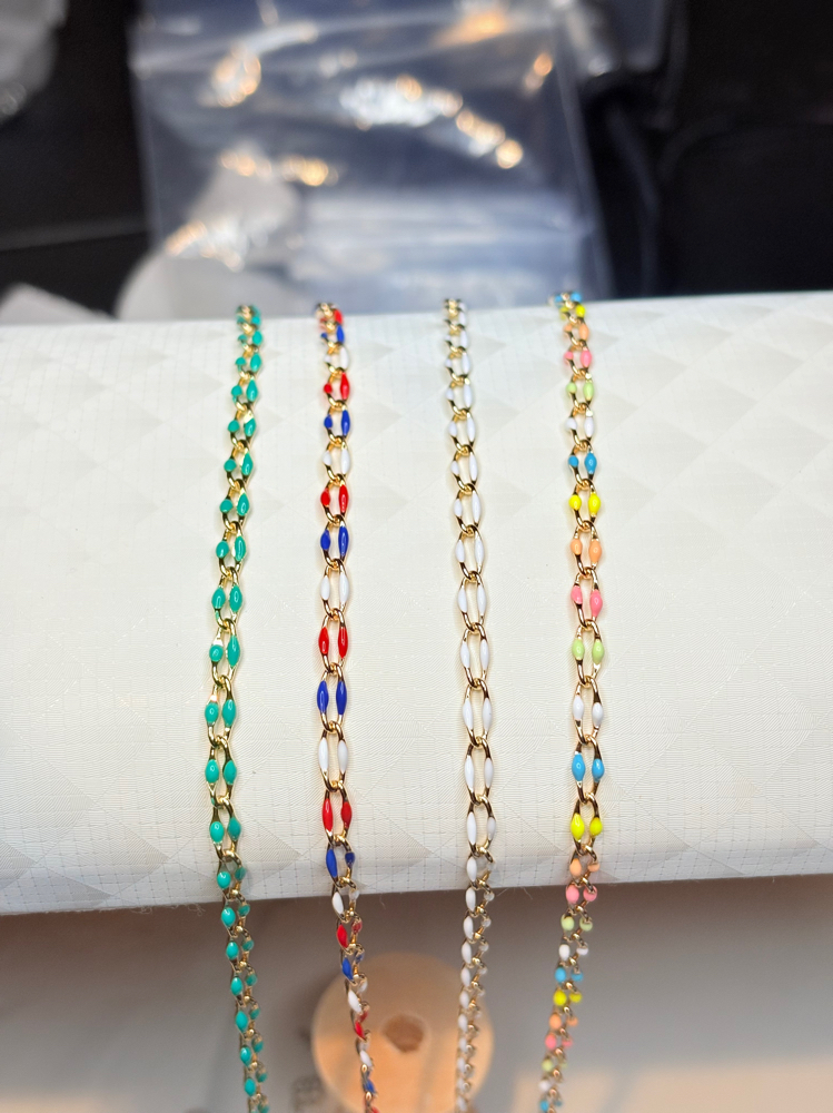 Silver/Gold Enamel Chain at The Link Lounge in Baytown, TX