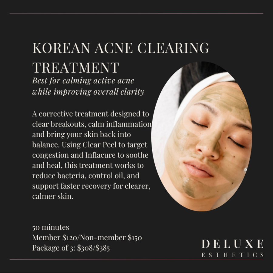 Korean Acne Clearing Treatment at Deluxe Esthetics in St. Petersburg, FL