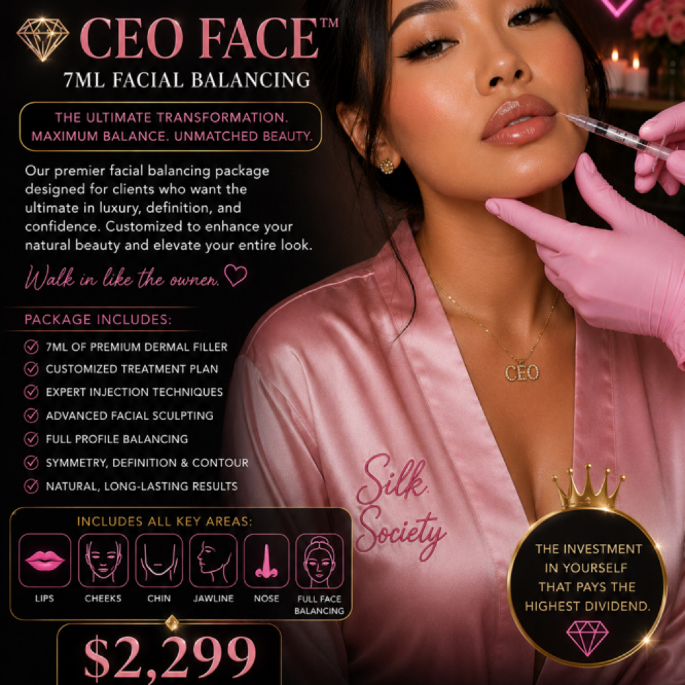 💎 CEO FACE™ 7ML Facial Balancing at Silk Society Beauty Bar in Houston, TX