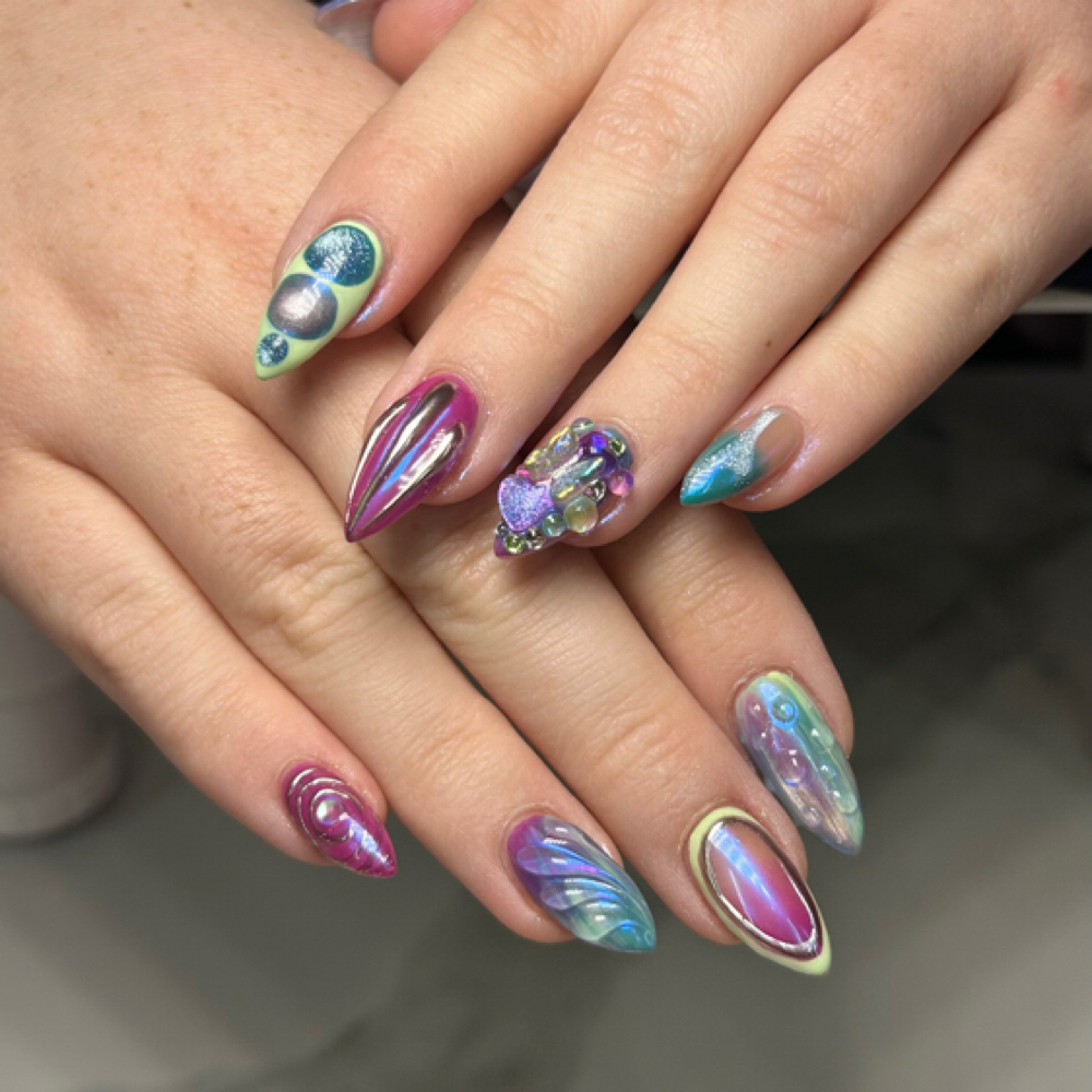 Freestyle (custom design) at Bratty Nailz in Houma, LA