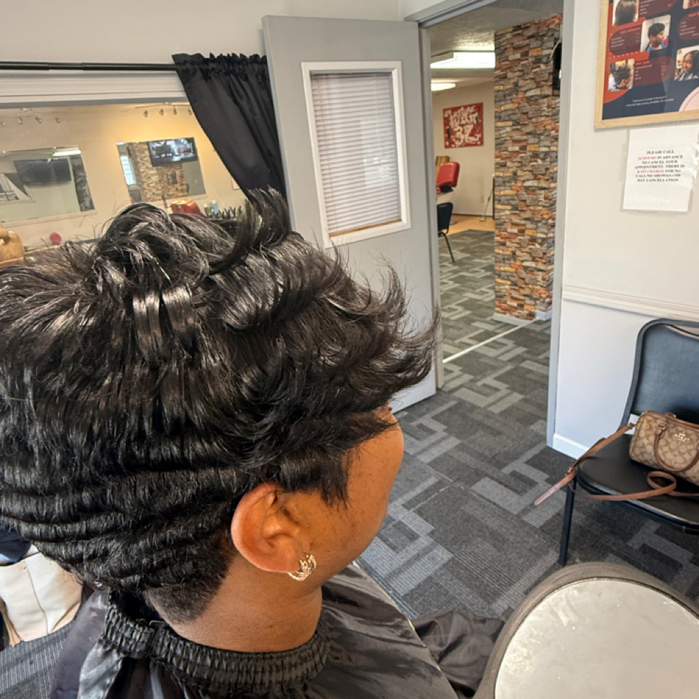Edges Touch-up w/Style at Chiffon’s Hair Suite in Lansing, MI