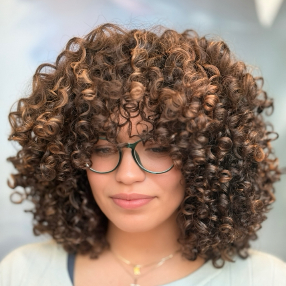 Root Touch Up + Curly Set at Glamourcurls in Lyndhurst, NJ