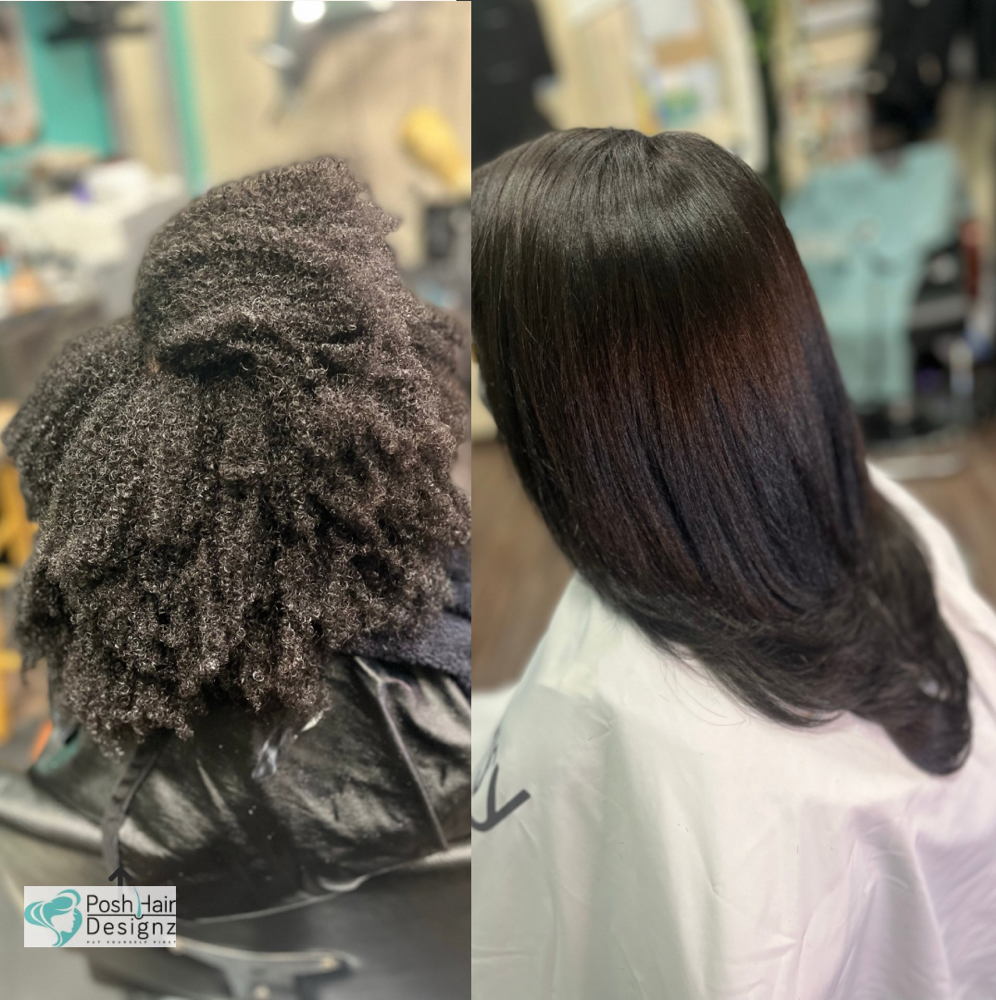 Luxe Silk Press at Posh Hair Designz in Marietta, GA