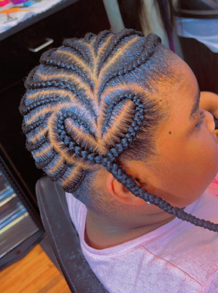 Braids To Side With Heart
