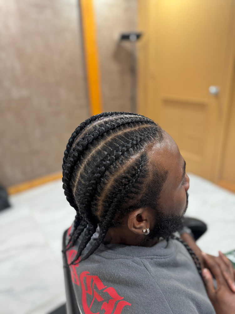 Mens 6+ Cornrows at Hair By Ty in Springfield, MA