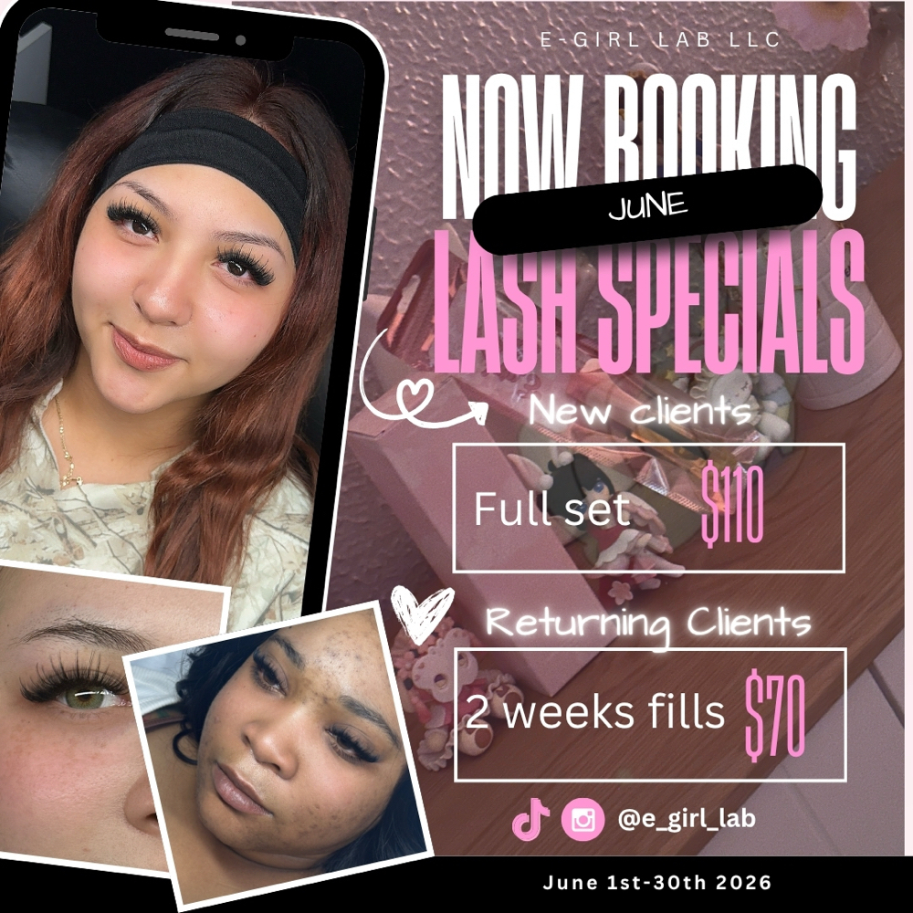 June Special at E-Girl Lab in Pantego, TX