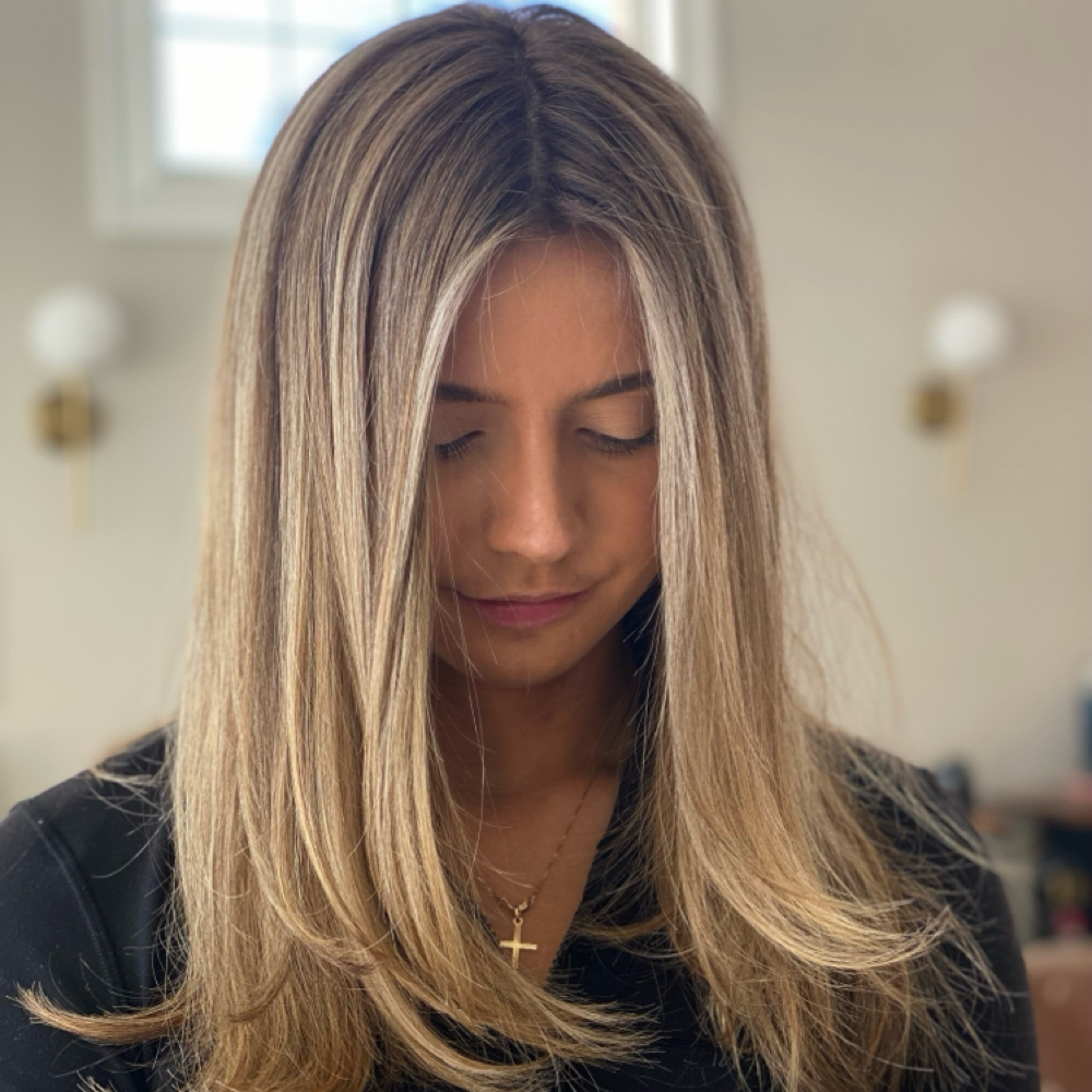 Partial Balyage/Partial Foil at Le posh salon in Merrimac, MA