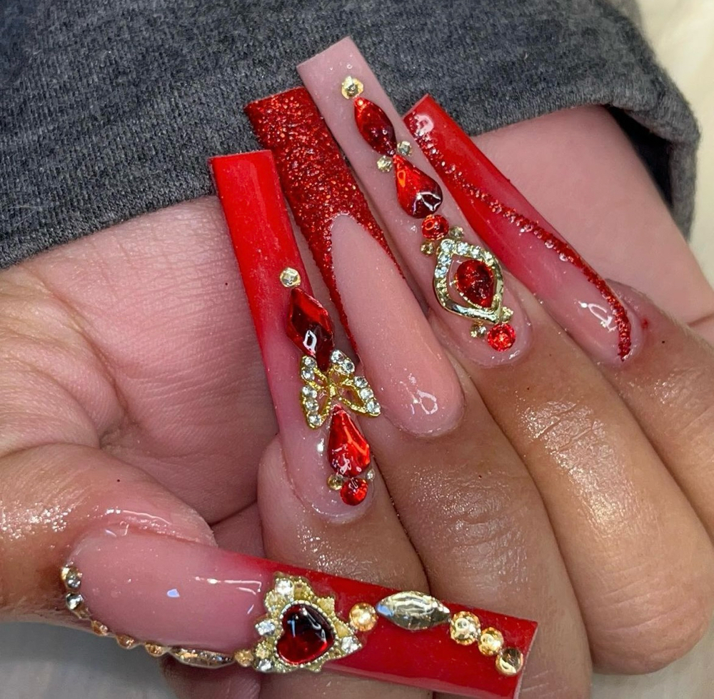 XXL Acrylic Full Set ( No Trim)
