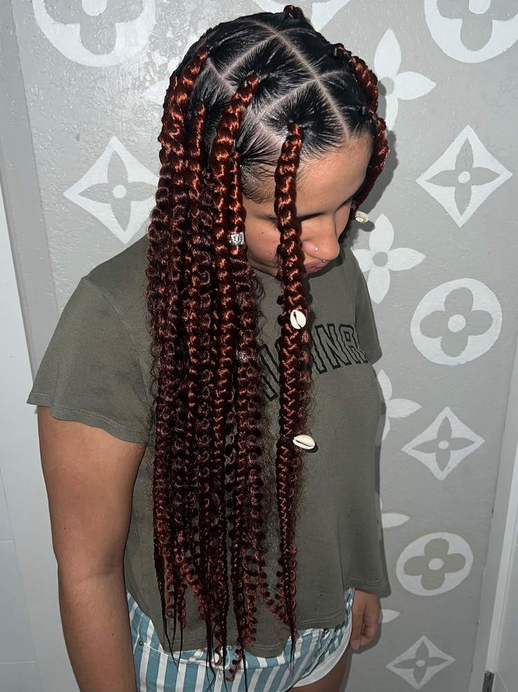 Jumbo Goddess Braids Lower Back