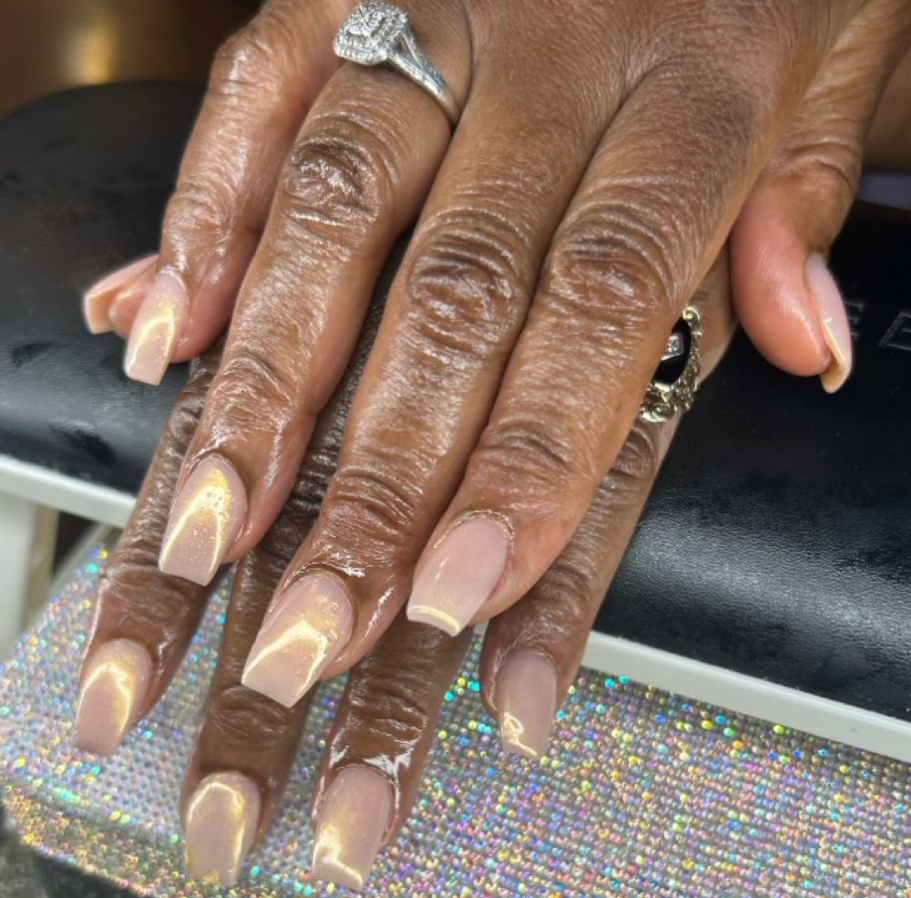 Acrylic Overlay (NaturalNails) at The Beauty Bar in Leland, MS