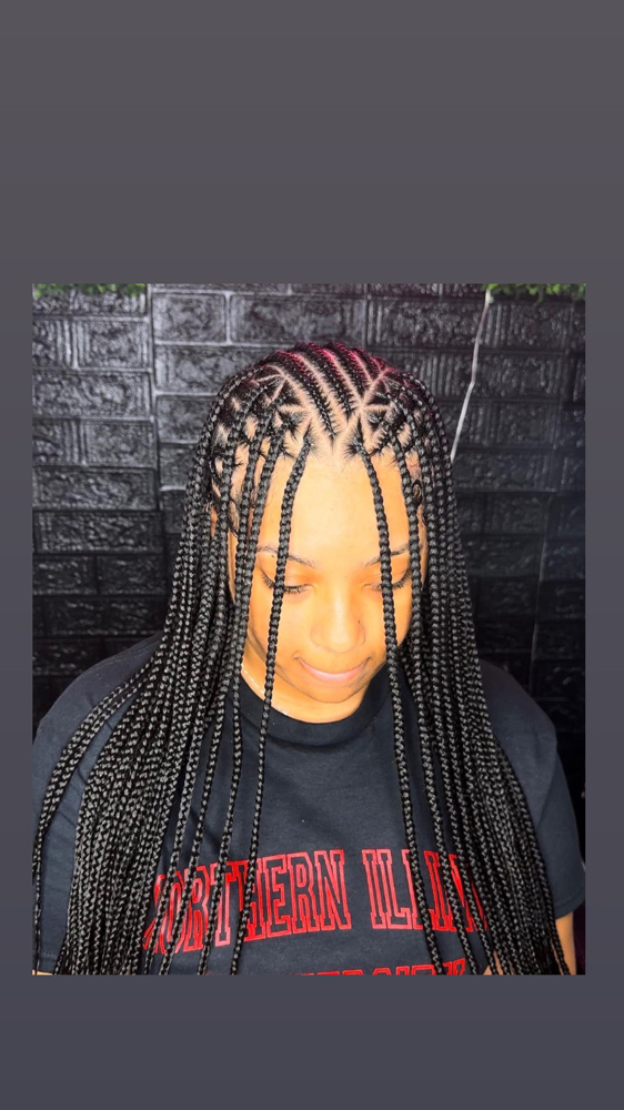 Small fulani braids