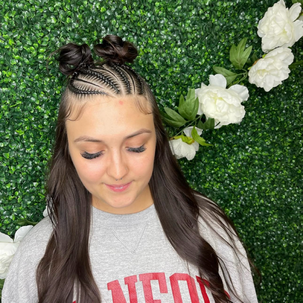 Top/Side Braids at Blessed Hands Beauty Lounge in North Highlands, CA