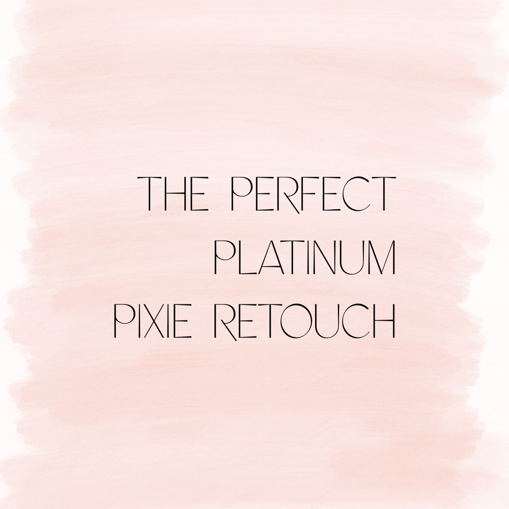 Perfect Platinum Pixie Retouch