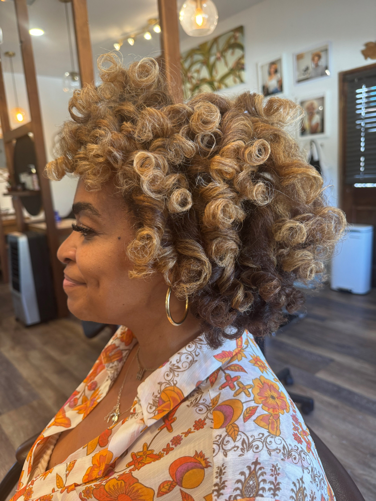 Hydration Treatment With Roller Set