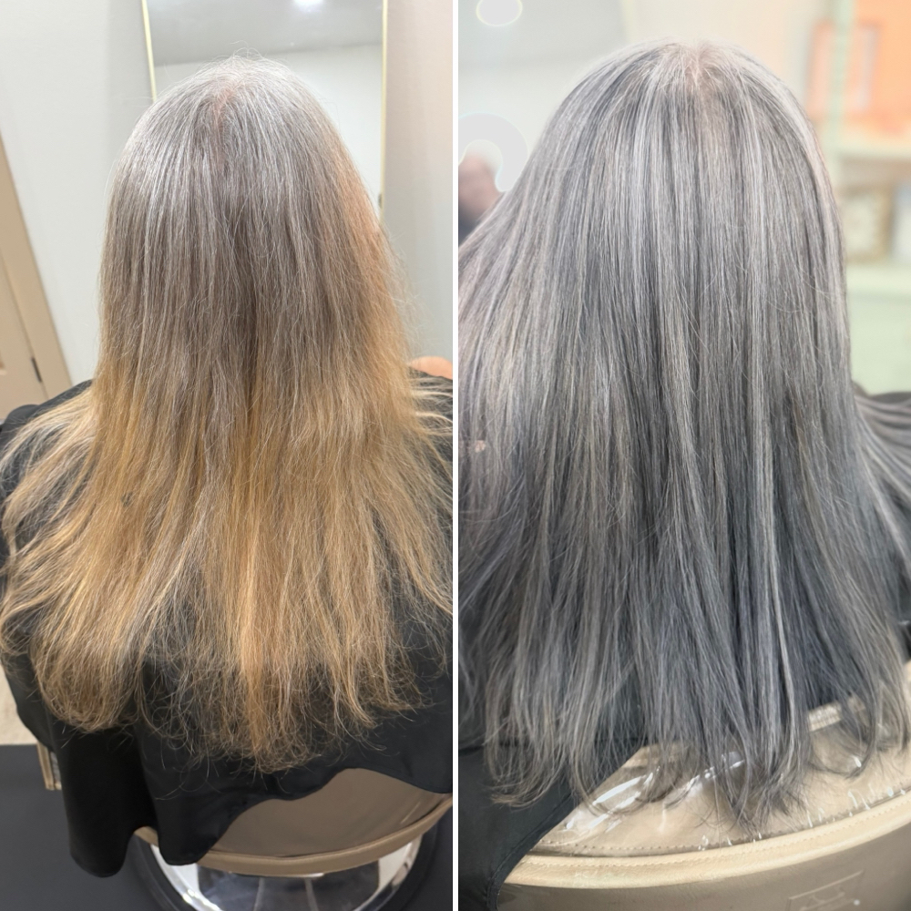 Gray Blending at Alyssa’s Vivid Vibes in Clute, TX