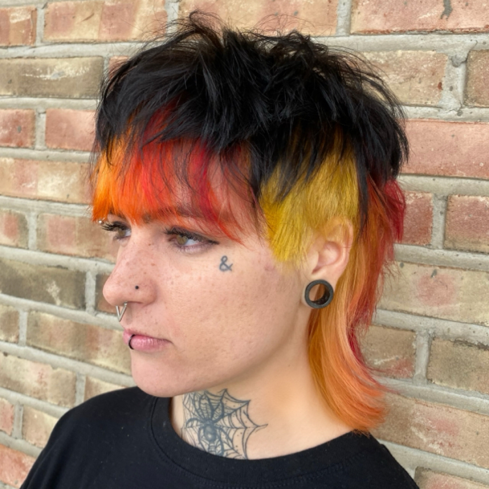 short scissor cut at Leslie Ana hair in Fairview Park, OH