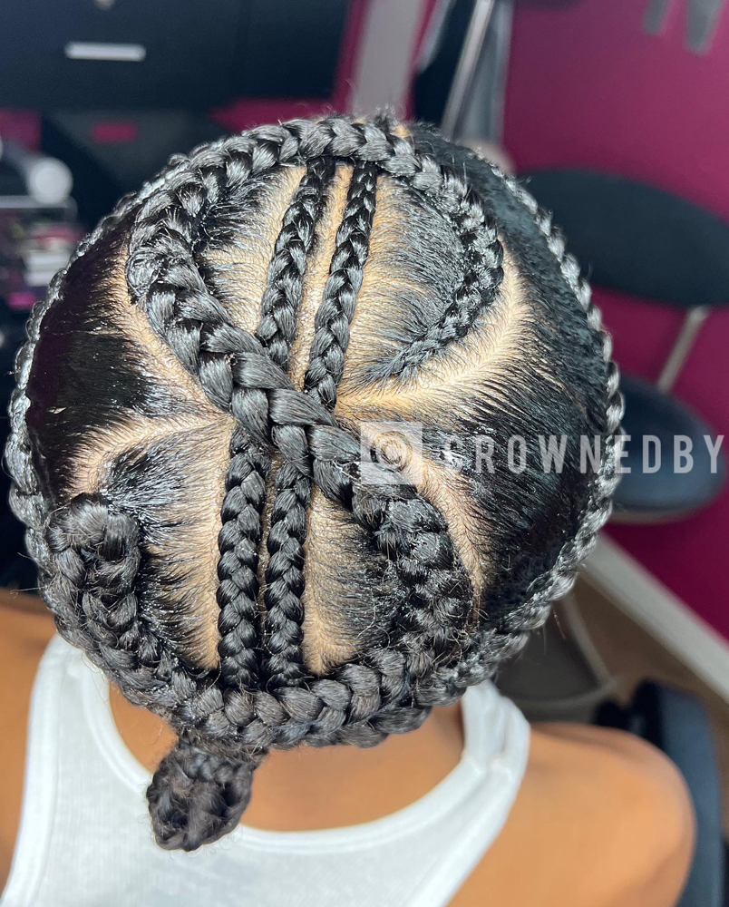 Creative Cornrow Style