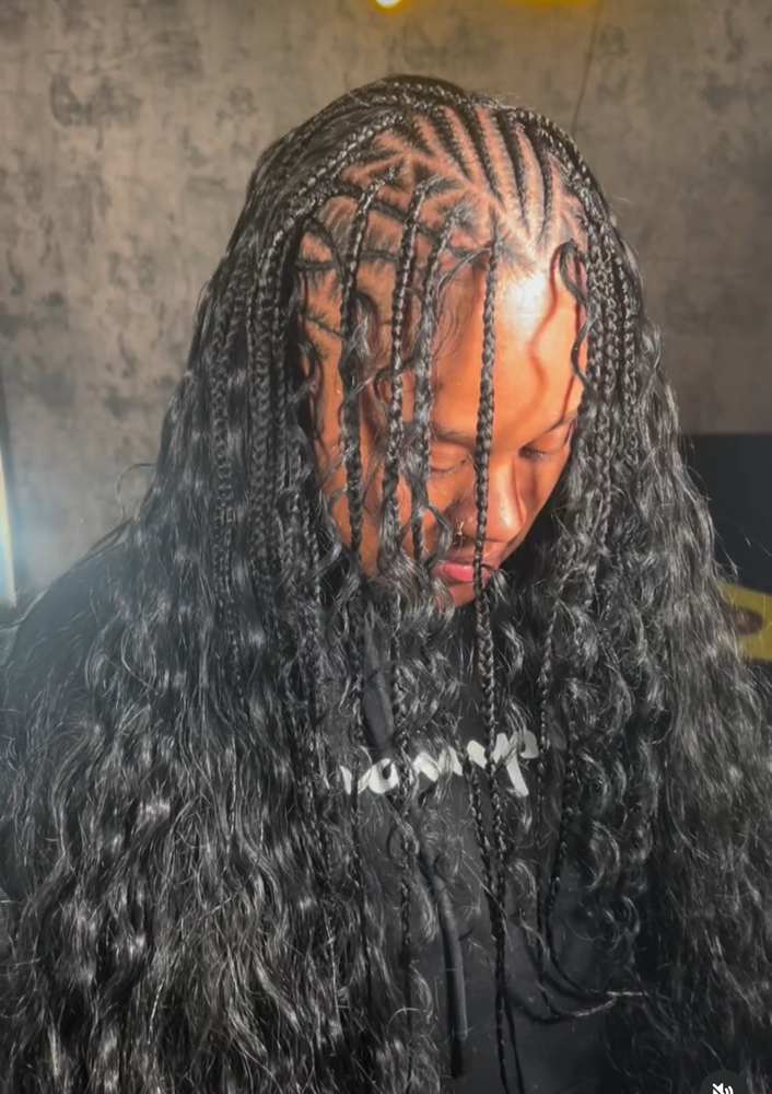 Flip Over Braids W/ Sew In at Snatchedbysnackss in Charlotte, NC