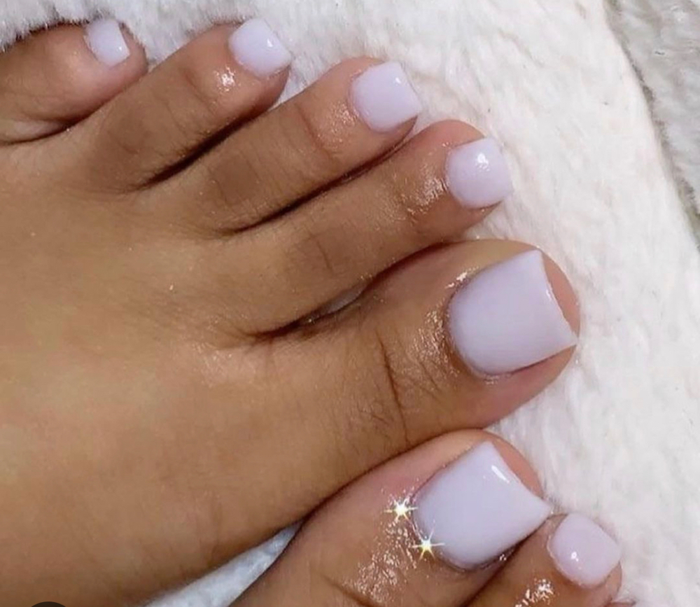 2 Big Toe Acrylic Pedicure at Selis.Studio in Riverside, IL