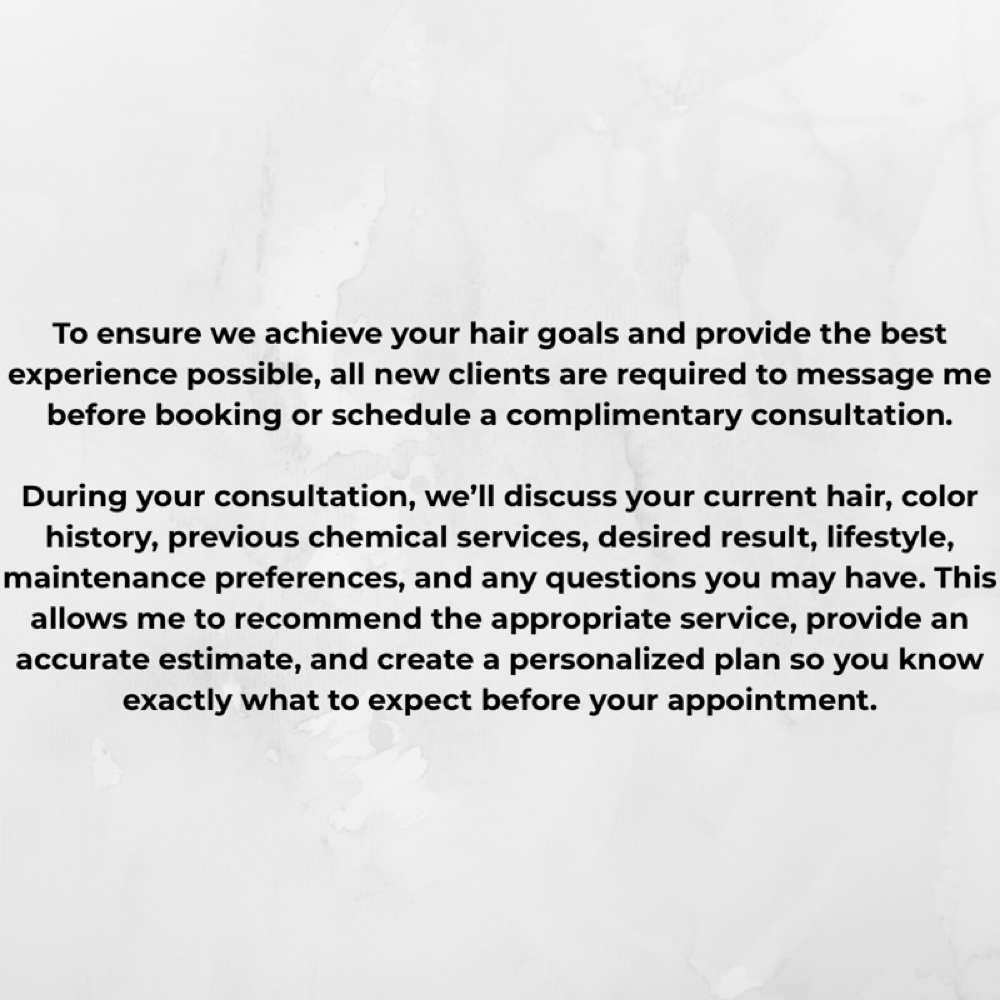 New client consult at Blond Era + Co in Tampa, FL