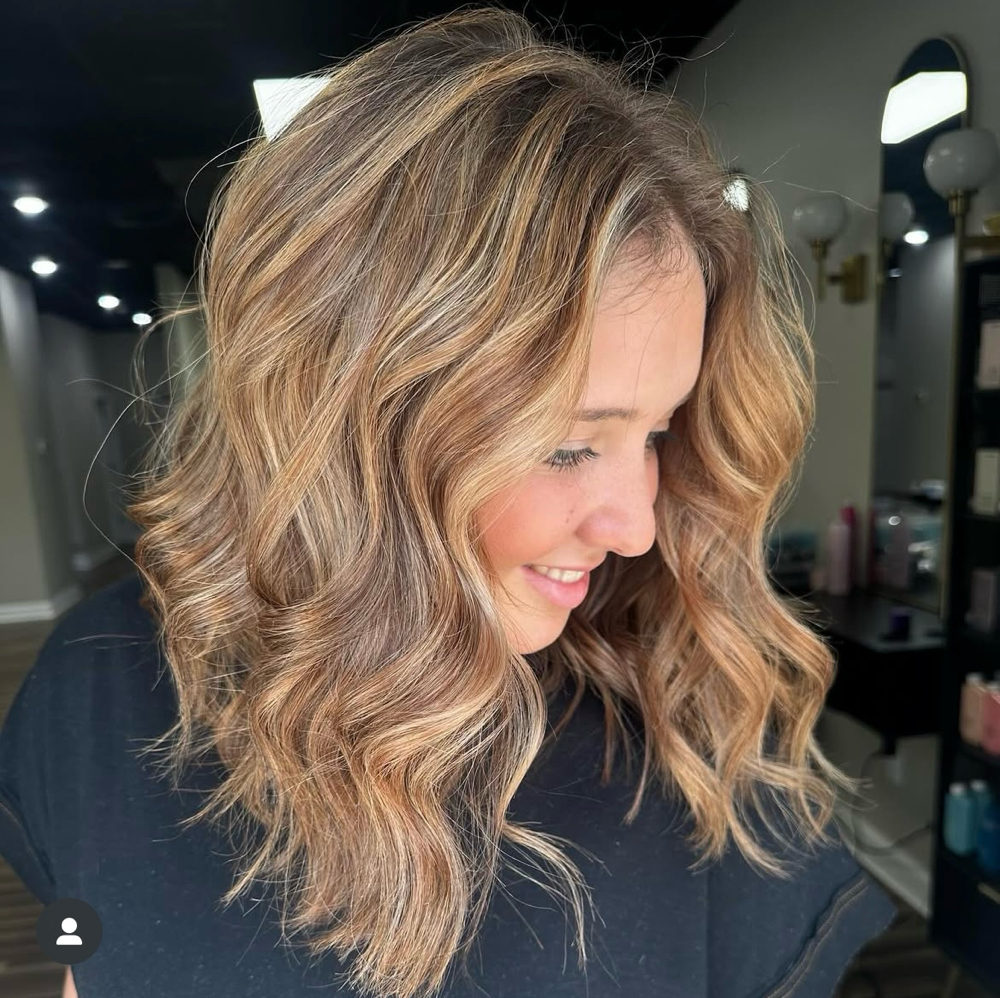 Partial Highlight Hair Coloring