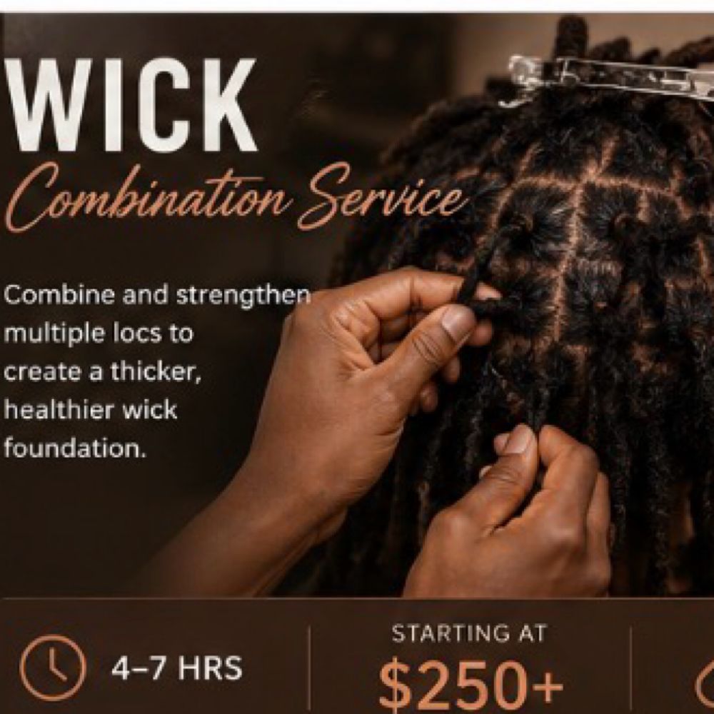 Wick Combination Service at Locs & Lore in Katy, TX