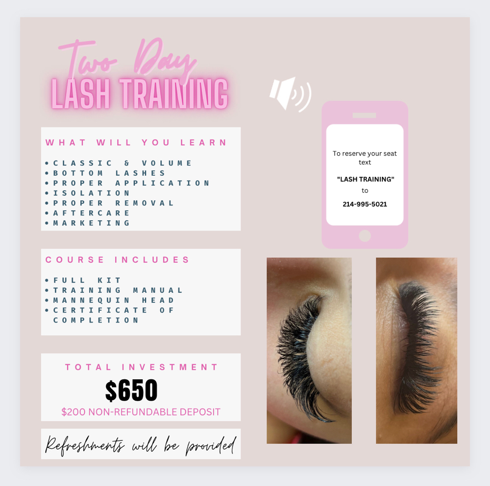 Lash Extension Training