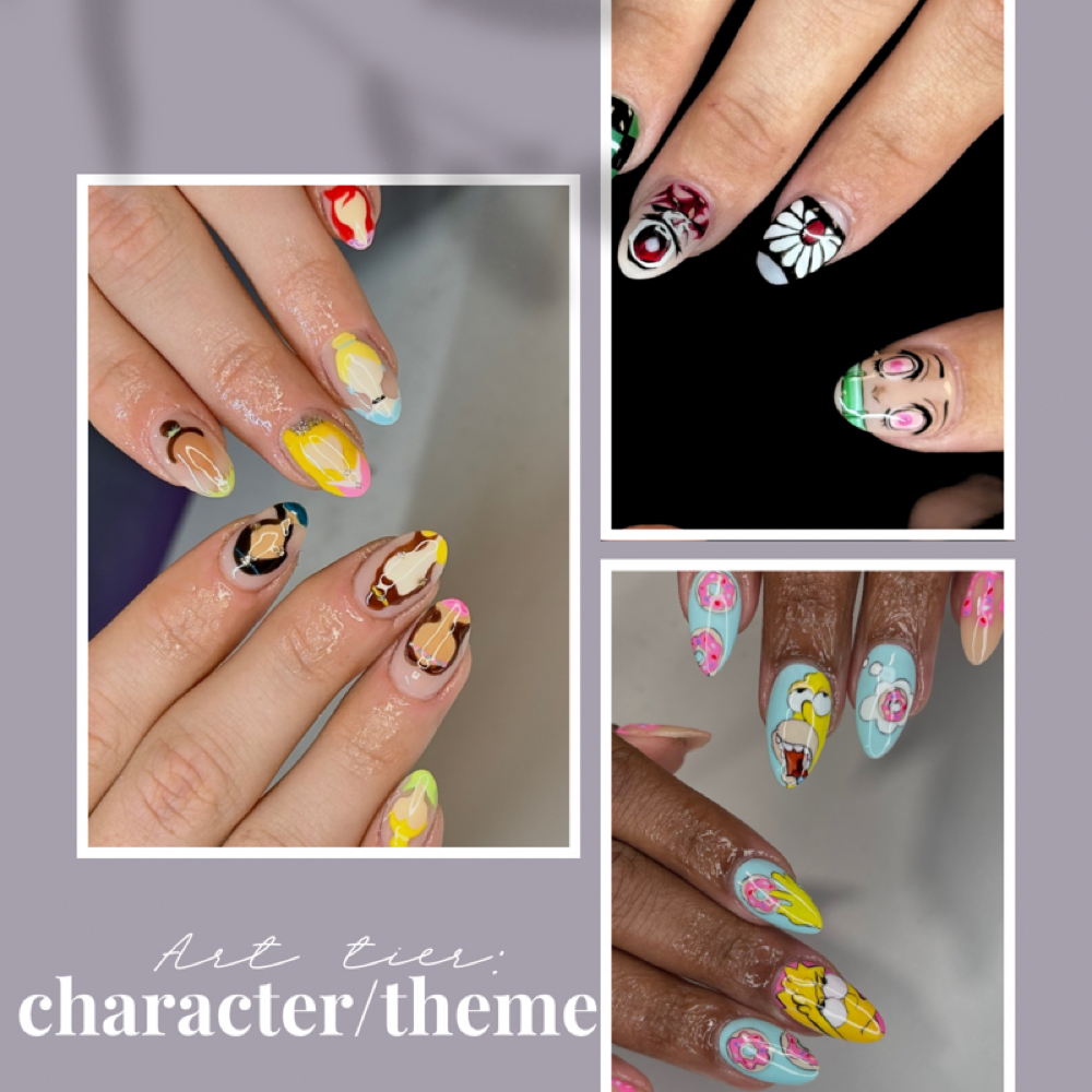 Alternative Themed Nail Art at Looks By Lily in Alexandria, LA