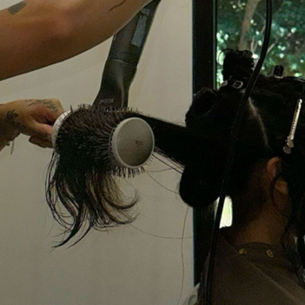 Blowout Style at Raini @ Hallowed Roots Hair Co. in Waynesville, NC