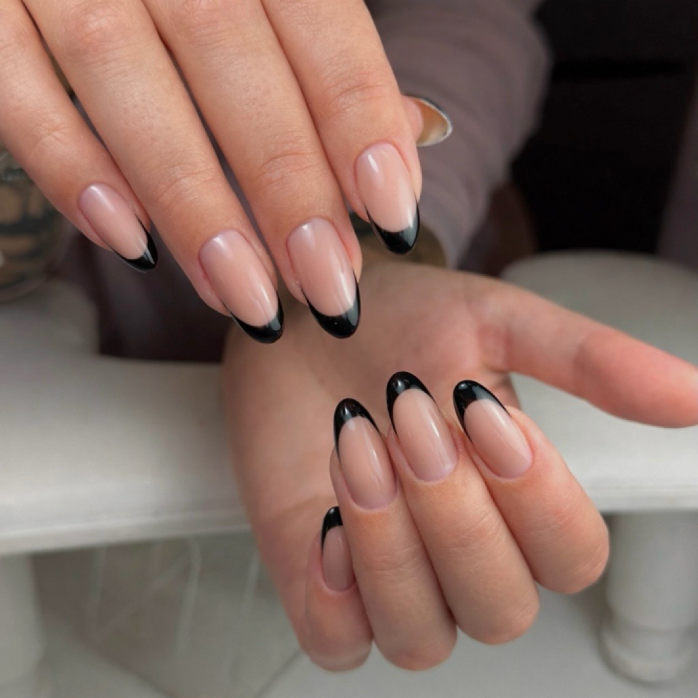 Rubber Base Manicure - Long at Gusi Glam Nails in Glendale, CO