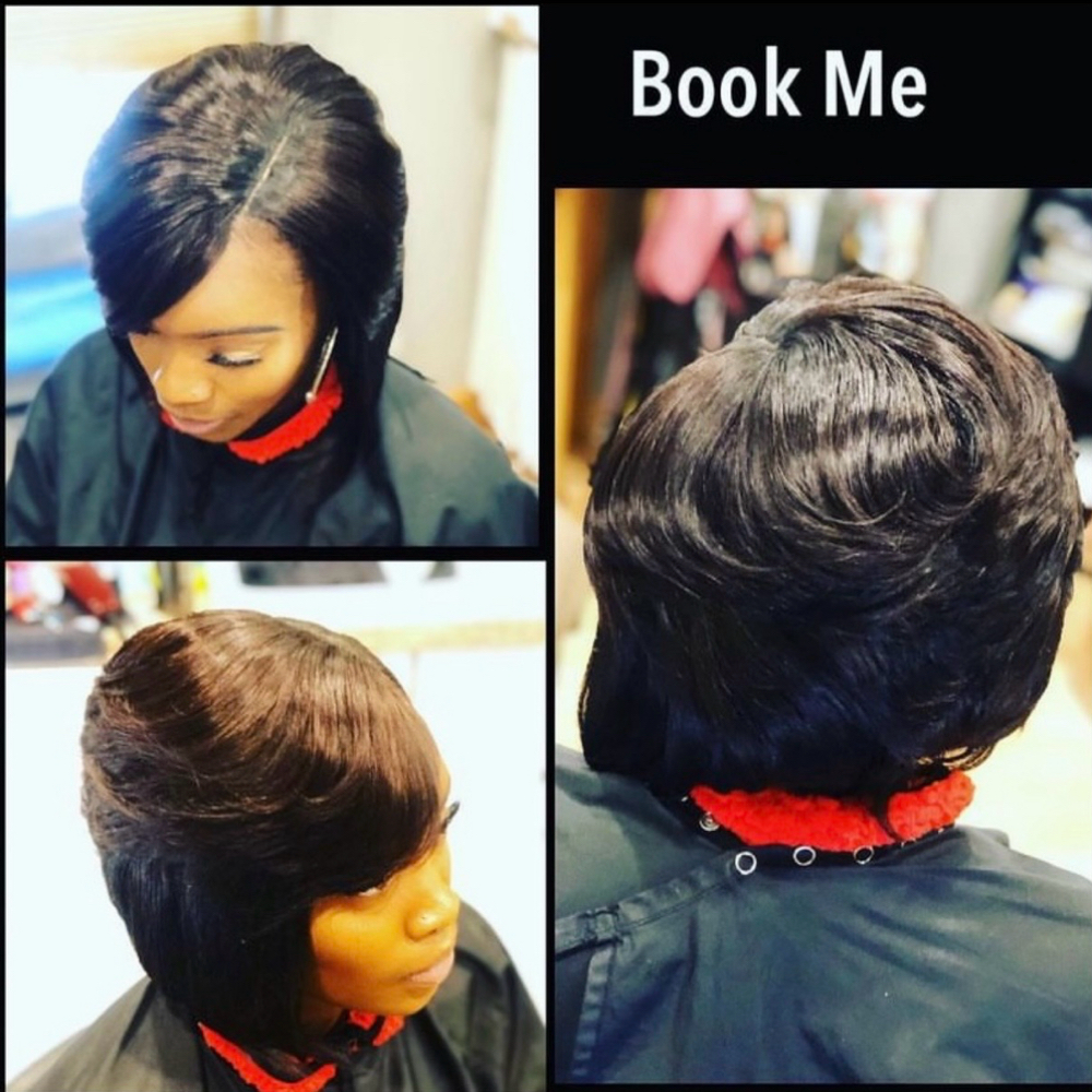 Quick Weave Bob at DeeplyRootedSalon in Iowa City, IA