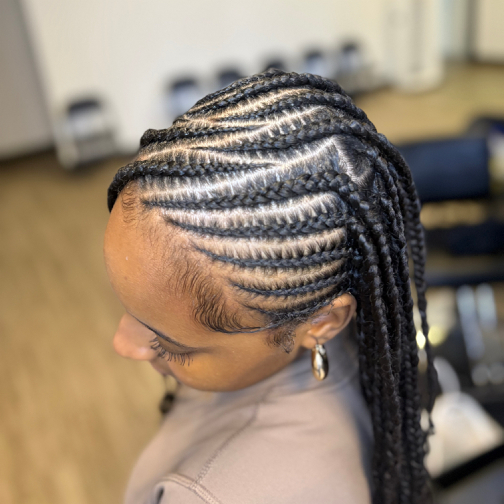 Fulani Braids at RYL Styles in San Marcos Tx, TX