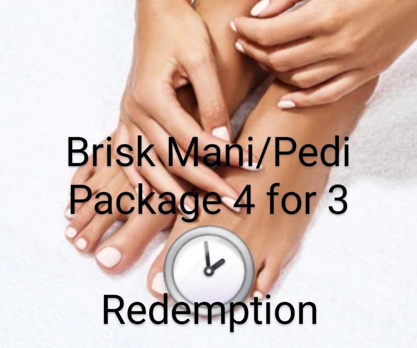 Brisk Mani/Pedi Pkge (4for3) Redemp