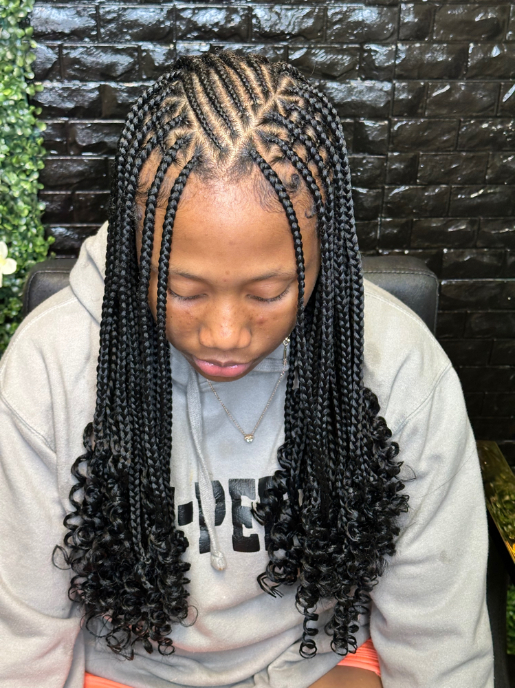 Kids Tribal Braids+Knotless