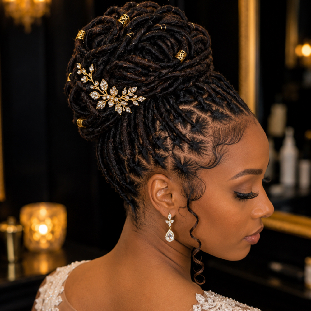 Loc Styling - Updos at Trinity Lux Co in savannah, GA