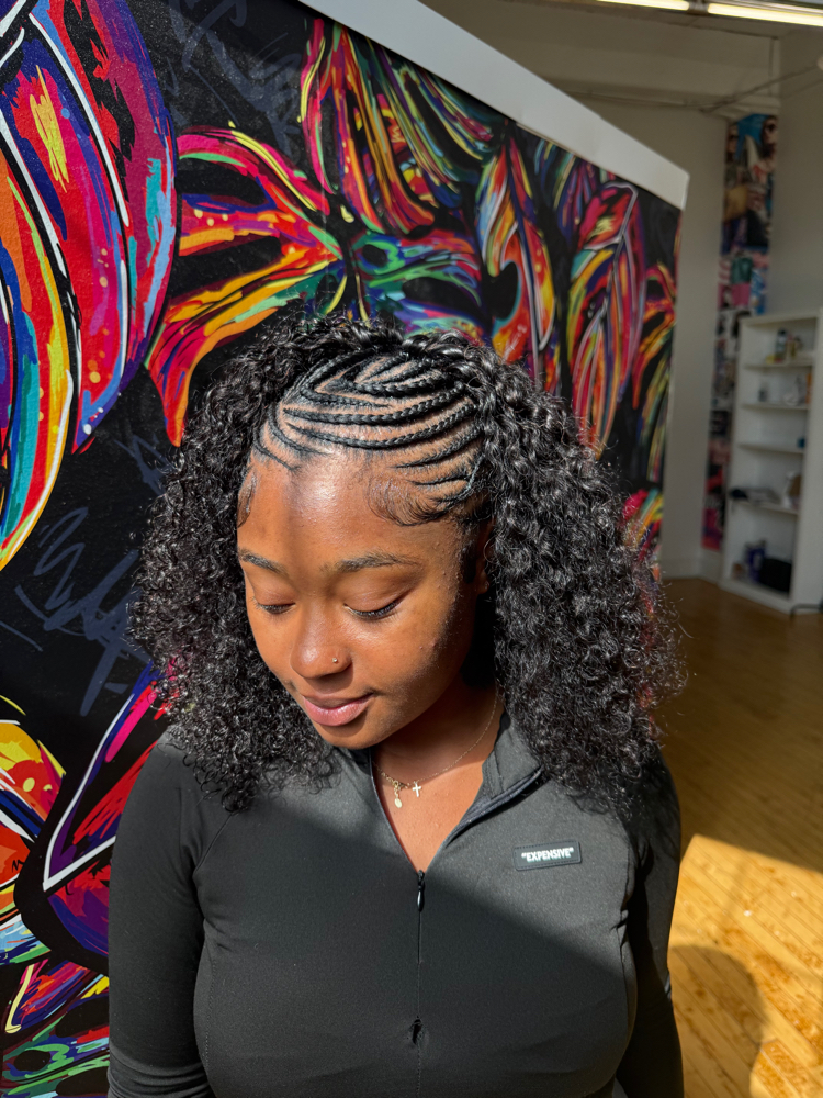 Jada Wayda Braids /half Curls at ANNE STYLEZ in Hartford, CT