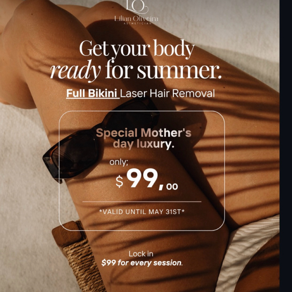 Laser FullBikini / Virilha Completa at Lilian Oliveira Aesthetician in Malden, MA