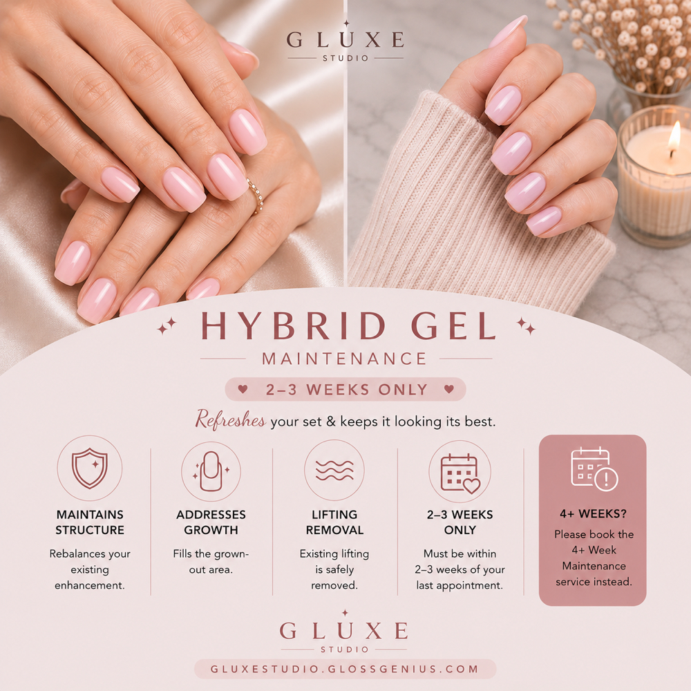 Hybrid Gel Fill at G-Luxe Studio LLC in Menomonee Falls, WI