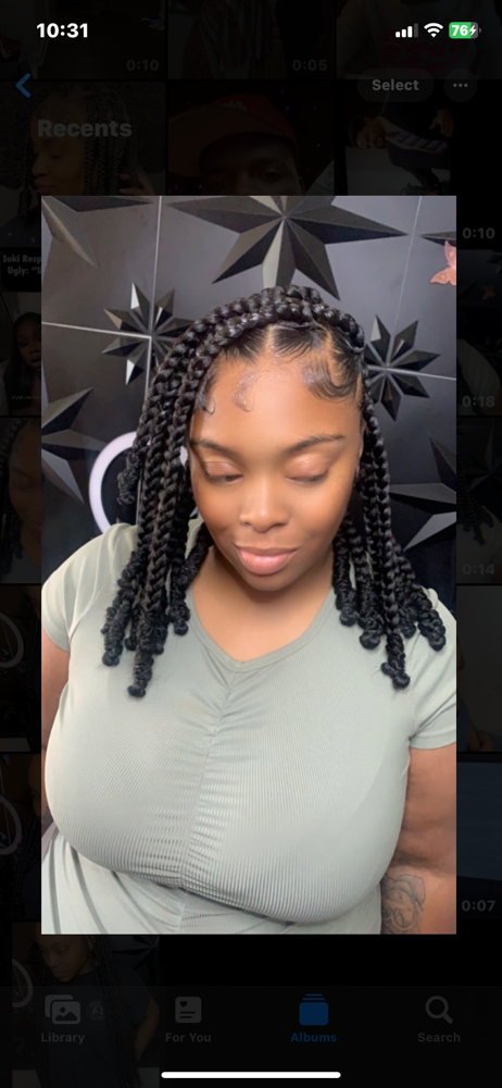 SHOULDER LENGTH KNOTLESS W/KNOT