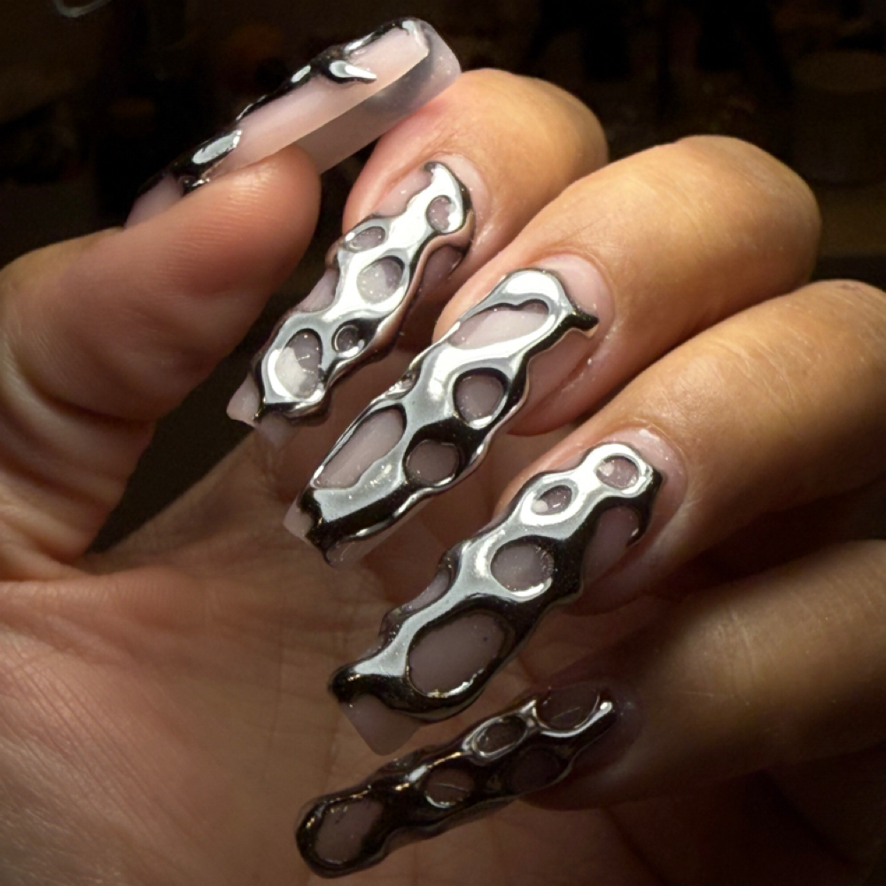 Hard gel, Poly Overlay at Kayleigh Nail Studio in New York, NY