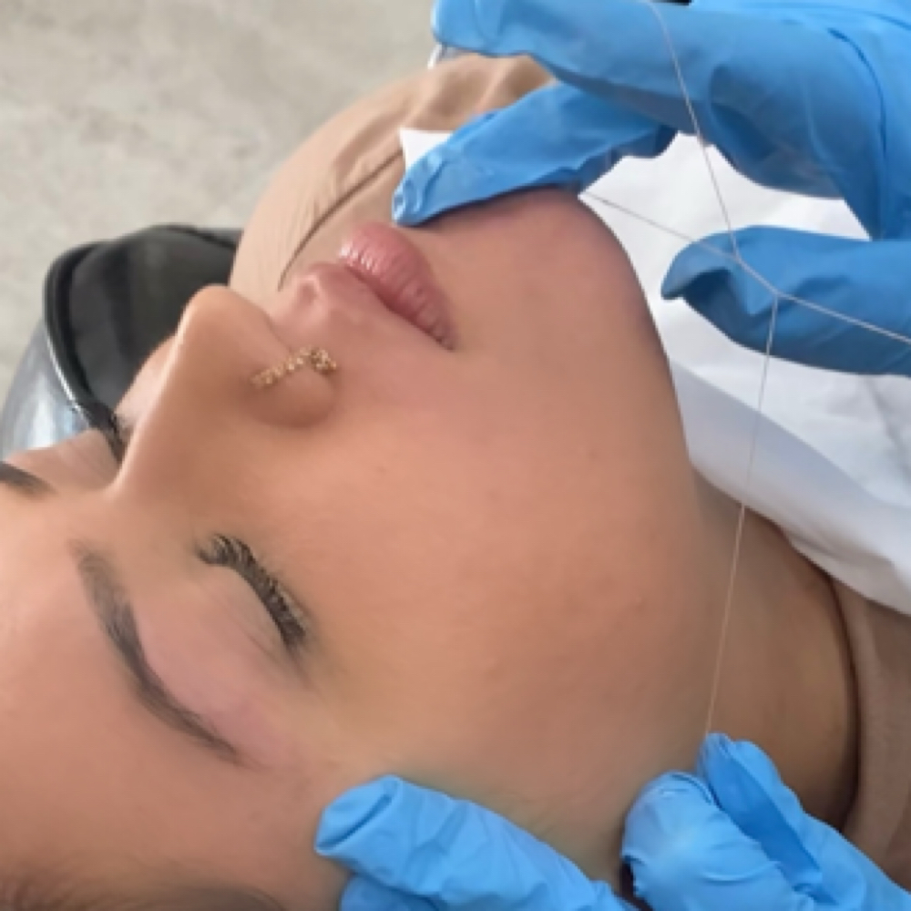 Full Face Threading at Ekta Glam in Roseville, CA