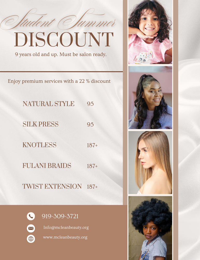 Summer Student Discount