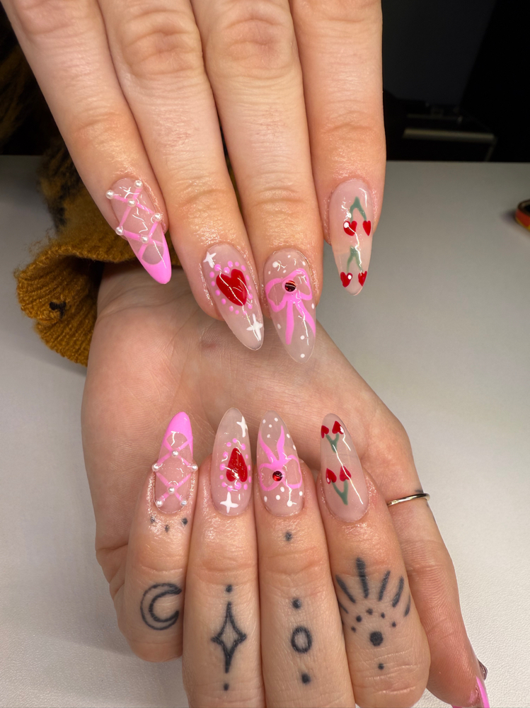 Gelx full set w/ art