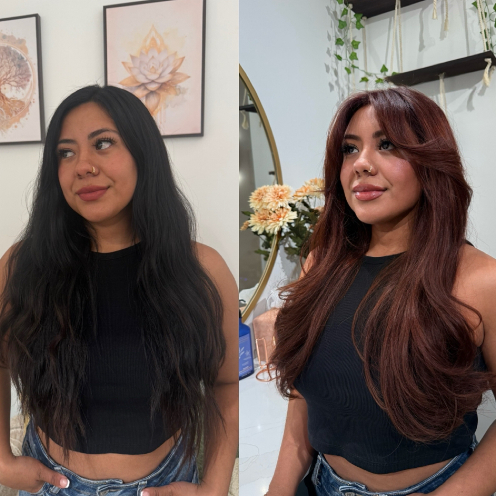 RED / COPPER Transformation at Crystalsntcrz in la verne, CA