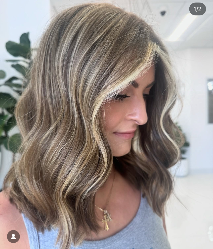 Face Framing Highlight W/ Haircut