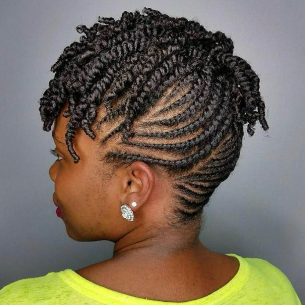 Signature Twist Updo w/o added hair at SophistaCurlz Hair Restoration Clinic in Columbia, SC